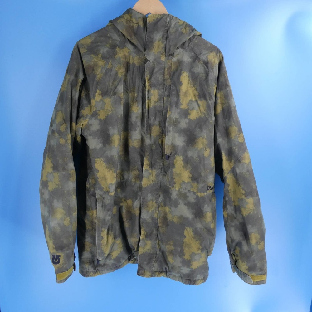 Burton | Men's Dryride Camo Snowboarding Jacket, Green, L